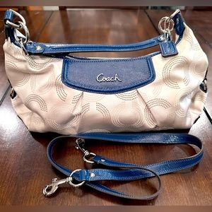 Coach satin convertible hobo